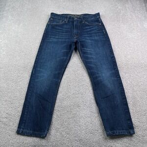 American Eagle Jeans Mens 30 (Fits 30x27) Blue Original Taper Dark Wash Denim